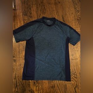 Lands End Medium Men's Blue Swim Shirt